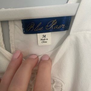 Blue Rain medium lace tank